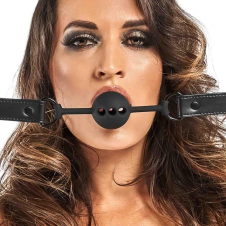 Bedroom Fantasies - Knebel Kulka z otworem do oddychania - Czarny