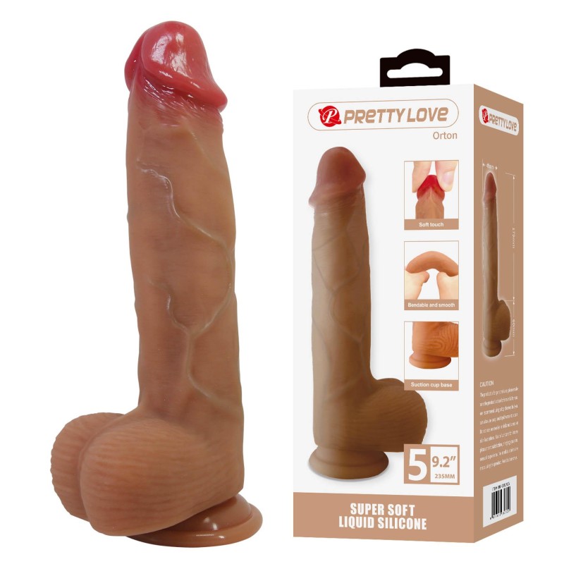 Pretty Love Orton 9.2" - Delikatne Silikonowe Realistyczne Dildo - 23cm