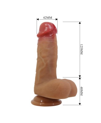 Pretty Love Fogg 4.7" Uprząż StrapOn z Dildo Cielistym 12cm