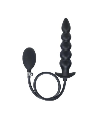 Nadmuchiwany Korek Analny Duży - do 12cm - Czarny