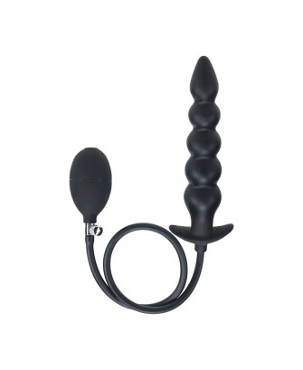 Nadmuchiwany Korek Analny Duży - do 12cm - Czarny