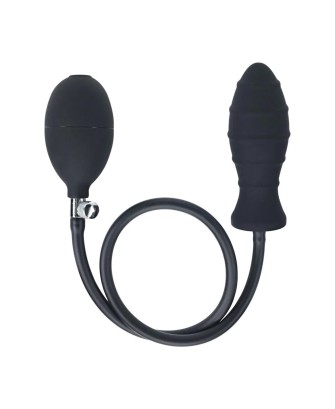 Nadmuchiwany Korek Analny - do 15cm - Czarny