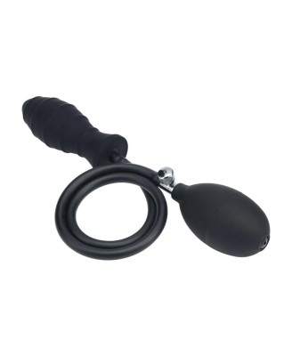 Nadmuchiwany Korek Analny - do 15cm - Czarny