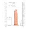 RealRock - Realistyczne Cieliste Dildo - 20 cm
