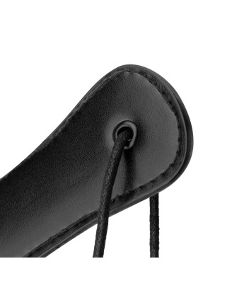 Bedroom Fantasies - Skórzana Packa do Spankingu - Czarna - PU