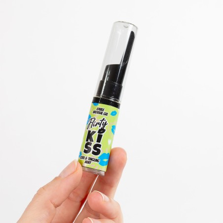 FLIRTY KISS EDIBLE AROUSAL GEL - Truskawka i Mięta