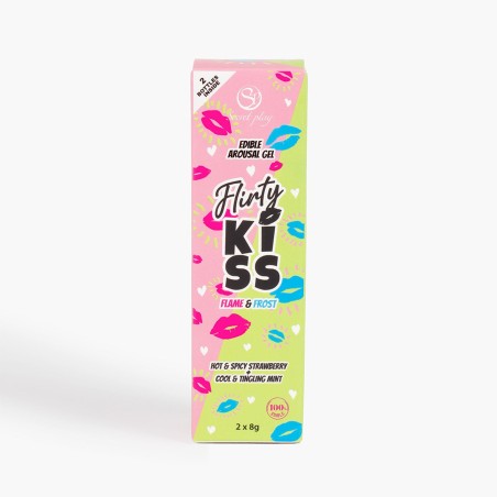 FLIRTY KISS EDIBLE AROUSAL GEL - Truskawka i Mięta