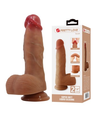 Pretty Love Dwell 7.6" - Delikatne Silikonowe Realistyczne Dildo - 19,3cm
