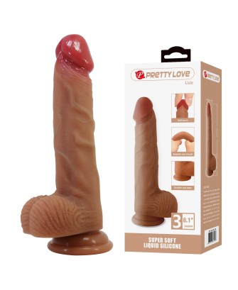 Pretty Love Lisle 8.1" Super Soft Liquid Silicone Dildo