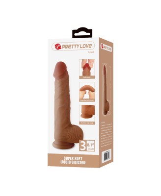 Pretty Love Lisle 8.1" Super Soft Liquid Silicone Dildo