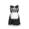 French Maid Costume - S/M - Przebranie Francuskiej Pokojówki - Czarne