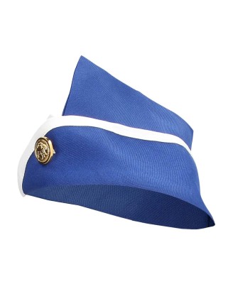 Stewardess Costume - S/M - Blue/White