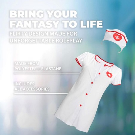 Nurse Costume - S/M - Kostium Pielęgniarki - Biały