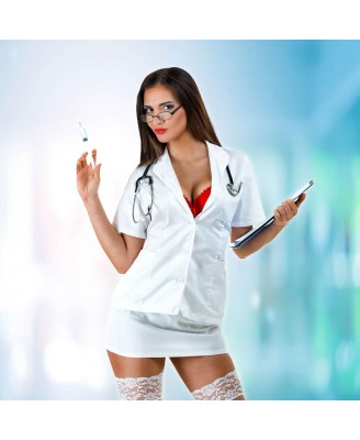 Nurse Costume - S/M - Kostium Pielęgniarki - Biały