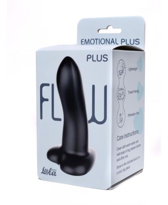 Flow Emotional Dildo – Dildo z Płynnego Silikonu – Czarny