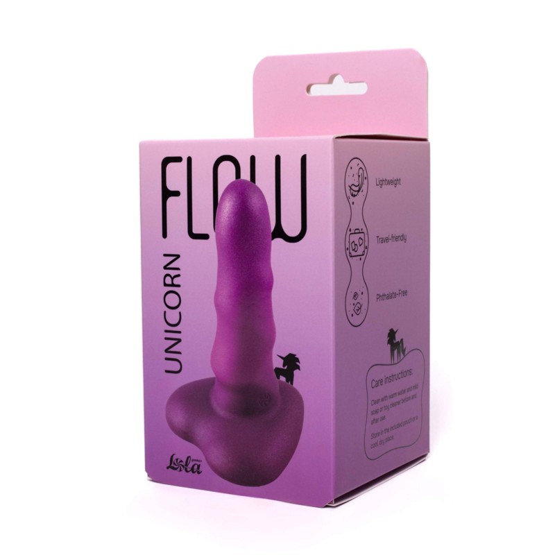 Flow Unicorn Compact – Magiczne Dildo Mini - Fiolet