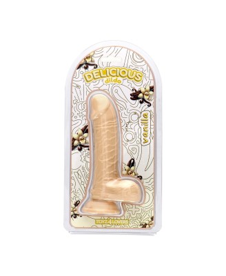 Delicious Dildo - Dan Vanilla - Aromatyzowane Dildo o Zapachu Wanilii - 18cm