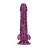 Delicious Dildo - Tom Berries - Aromatyzowane Dildo o Zapachu Jeżyny - 18,5cm