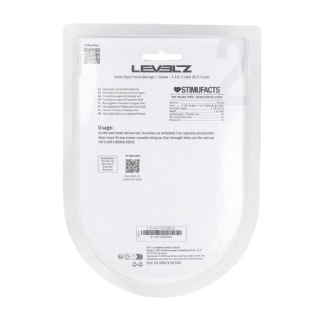 Double Ripple Silicone Prostate Massager - Black