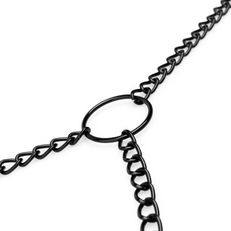 Bedroom Fantasies - Klamry na Sutki i Łechtaczkę z Łańcuszkiem - Czarne