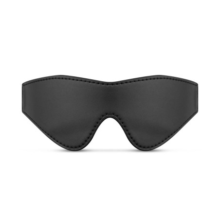 Bedroom Fantasies - Faux Leather Blindfold - Czarna Opaska na Oczy - PU