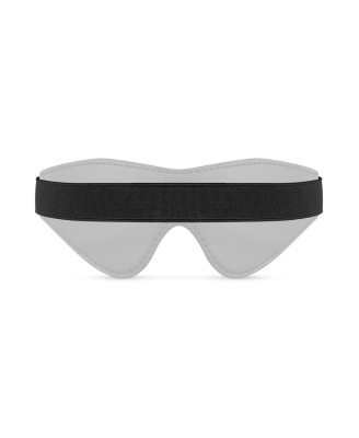 Bedroom Fantasies - Faux Leather Blindfold - Czarna Opaska na Oczy - PU