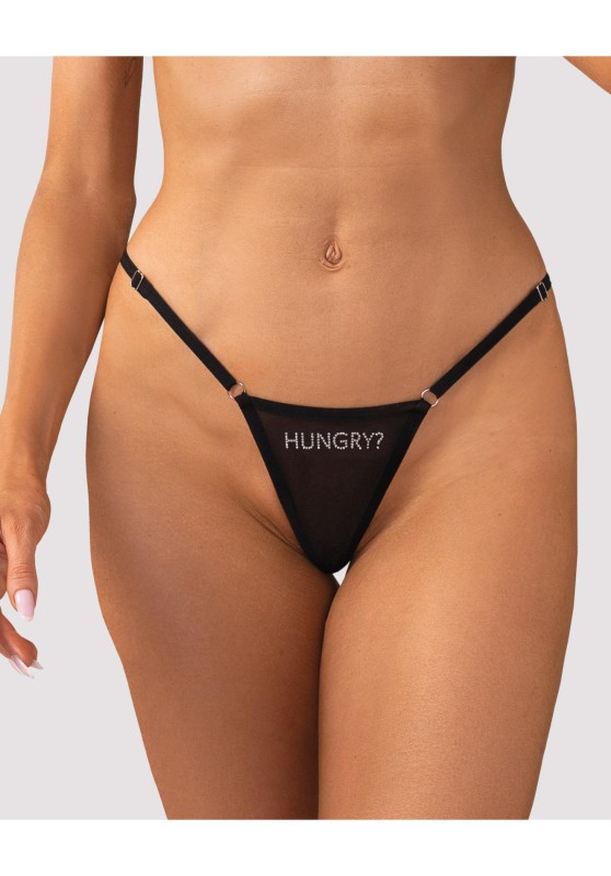 Violami Hungry - Stringi Czarne - L/XL