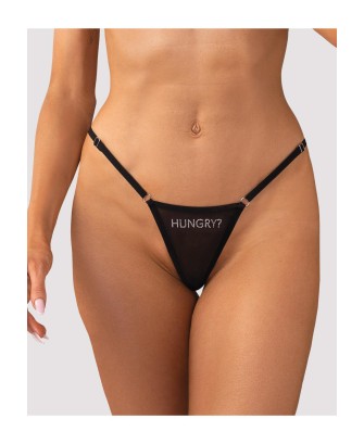 Violami Hungry - Stringi Czarne - L/XL