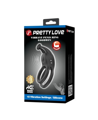 Pretty Love Goodwin - Wibrujący Podwójny Pierścień Erekcyjny