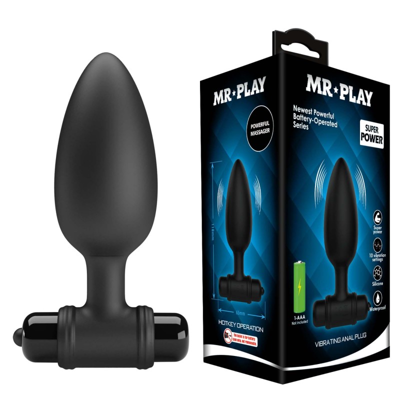 Mr. Play - Wibrujący Korek Analny - 10 poziomów wibracji