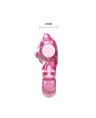 Baile Bear Cock Ring – Wibrujący Pierścień Erekcyjny - Różowy