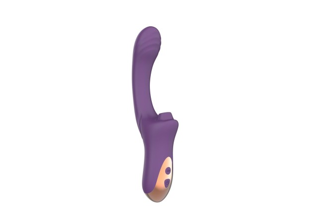Suking G Spot Vibrator - Wibrator punktu G z funkcją ssania - Fiolet