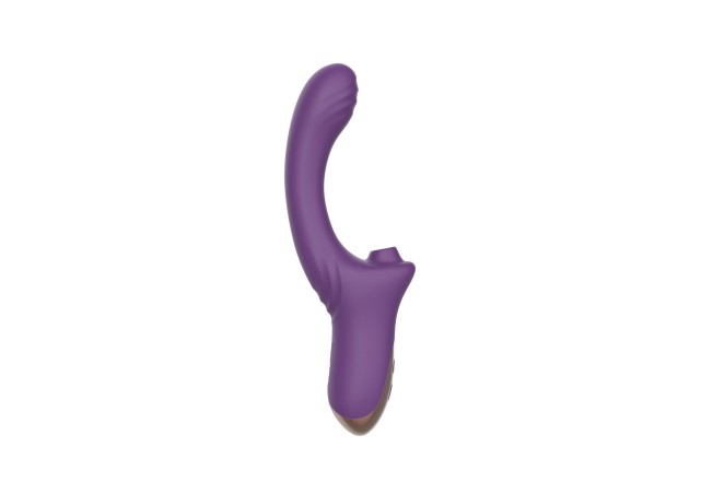 Suking G Spot Vibrator - Wibrator punktu G z funkcją ssania - Fiolet