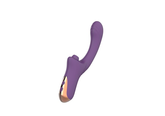 Suking G Spot Vibrator - Wibrator punktu G z funkcją ssania - Fiolet