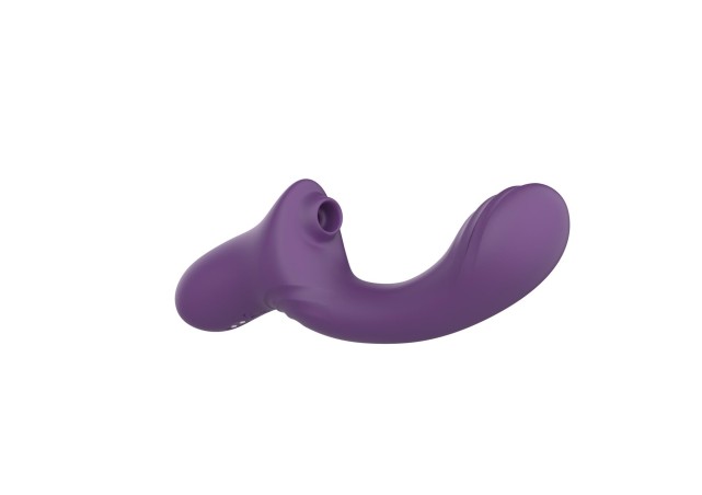 Suking G Spot Vibrator - Wibrator punktu G z funkcją ssania - Fiolet