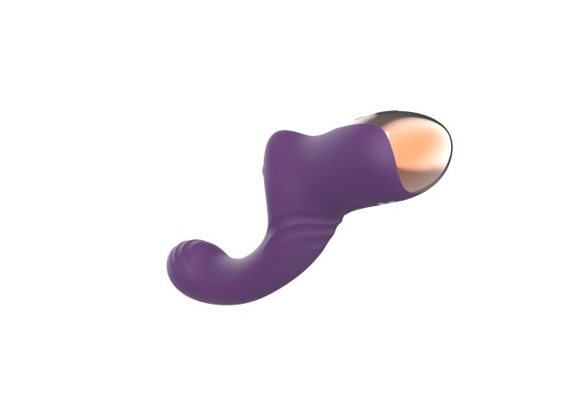 Suking G Spot Vibrator - Wibrator punktu G z funkcją ssania - Fiolet