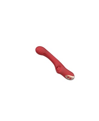 Suking G Spot Vibrator - Wibrator punktu G z funkcją ssania - Czerwony