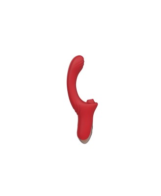 Suking G Spot Vibrator - Wibrator punktu G z funkcją ssania - Czerwony