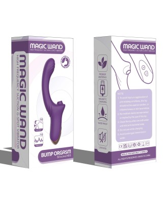 Suking G Spot Vibrator - Wibrator punktu G z funkcją ssania - Czerwony