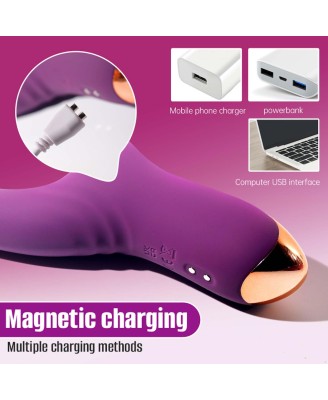 Suking G Spot Vibrator - Wibrator punktu G z funkcją ssania - Czerwony