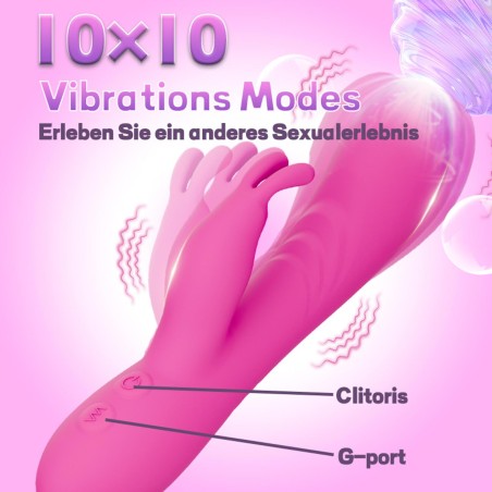 Jade Vibrator - Wibrator Króliczek - Różowy