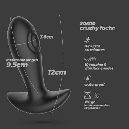 CRUSHIOUS OCTO - Wibrujący Korek Analny na Pilota