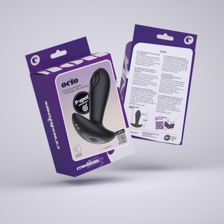 CRUSHIOUS OCTO - Wibrujący Korek Analny na Pilota