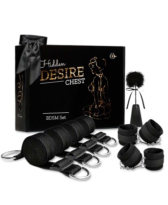Fetish B-Series Bed Restraint Set 2.0 - Zestaw BDSM - Pasy do Łóżka