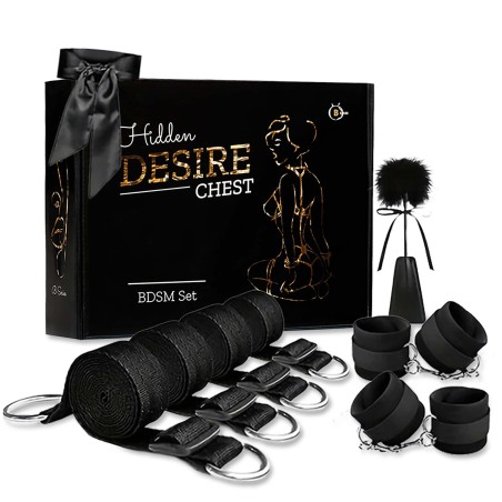Fetish B-Series Bed Restraint Set 2.0 - Zestaw BDSM - Pasy do Łóżka