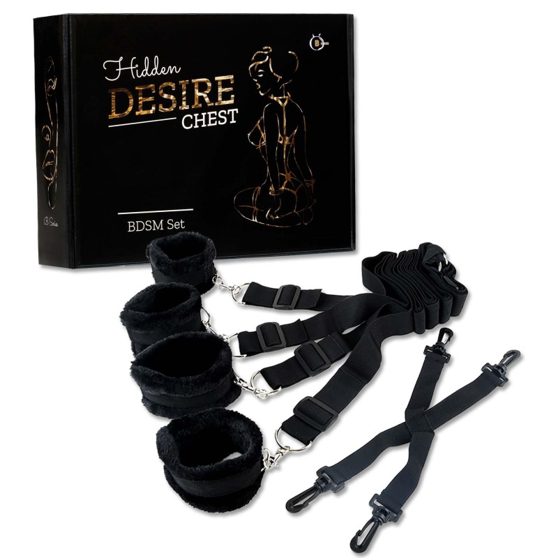 Fetish B-Series Bed Restraint Set 1.0 - Zestaw BDSM - 4 elementy