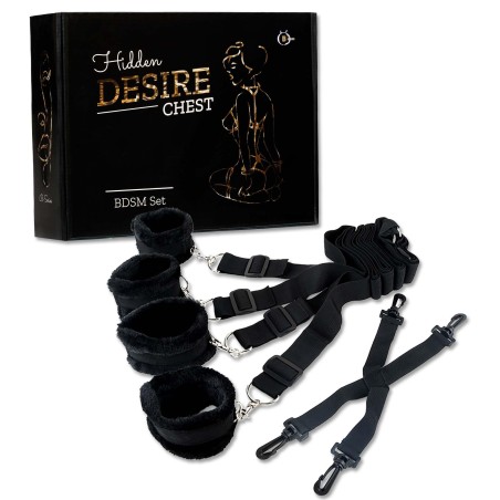 Fetish B-Series Bed Restraint Set 1.0 - Zestaw BDSM - 4 elementy