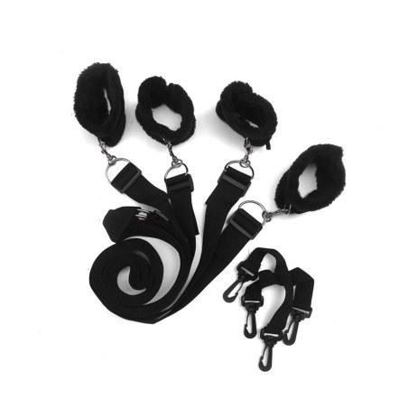 Fetish B-Series Bed Restraint Set 1.0 - Zestaw BDSM - 4 elementy