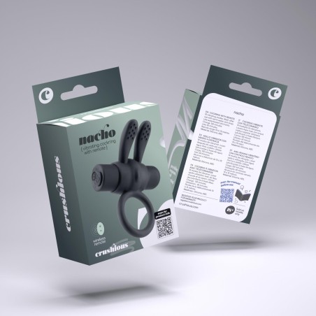 CRUSHIOUS NACHO - Wibrujący Pierścień Erekcyjny - Sterowany na Pilota
