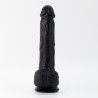CRUSHIOUS INVIKTUS - Silikonowe Dildo - Czarne - 22cm